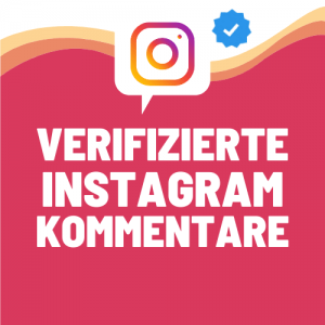 Instagram Kommentare mit blauem Haken kaufen
